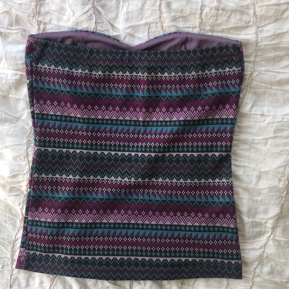 Strapless formfitting summer top sz7 - Picture 2 of 5